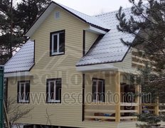 Каркасный дом с балконом Домодедово-2К, 6x8 м (Московская область)