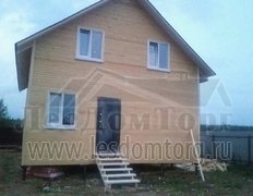 Каркасный дом, проект Василёк без террасы и балкона