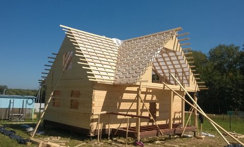 Крыша для дома из бруса